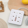 Surge Protector Power Strip with 2 Type-C Ports, 4 USB Ports, and 6 Outlets – Flat Plug Extension Cord for Home and Office”