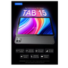 Oteeto TAB 15 Tablet - 10.1” 4G/5G Dual SIM, 8GB RAM + 512GB ROM, Octa-Core, Android 13, iOS-Style OS, 6000mAh, 8MP + 13MP Cameras, Flip Cover & Keyboard Included