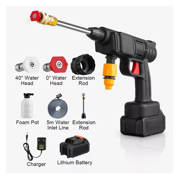 Cordless Electric- battery powered High Pressure Water Spray Gun | Portable Car Washer & Garden Spray-Shopucart.store