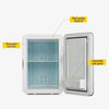 Mini Fridge With Cooler And Warmer AC/DC 6 Liter Portable Compact Refrigerator, Super Quiet In-Vehicle Freezer For Cars, Home, Dormitories, Offices