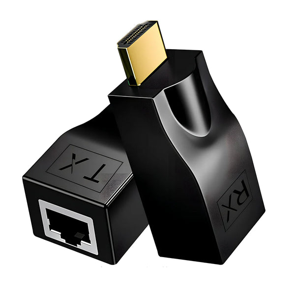 HDMI Extender over RJ45 Cat5e/6 Cable – 4K 1080p Up to 30M (TX & RX Pair)