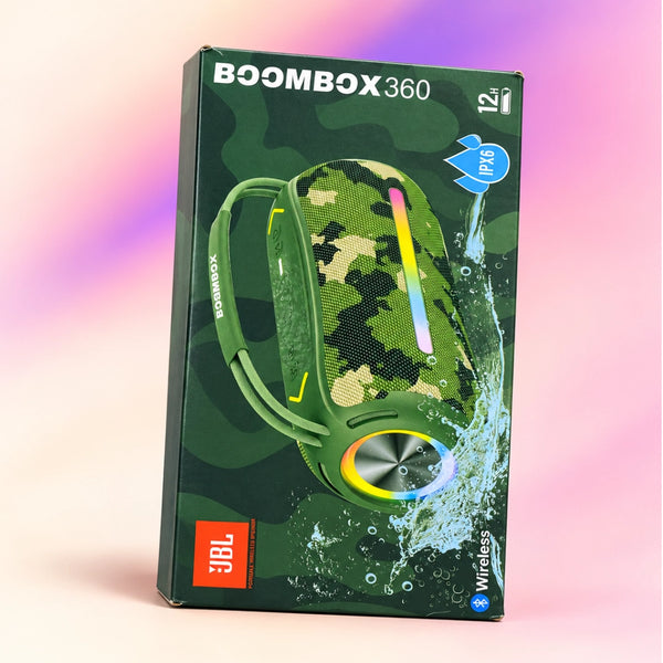 JBL Boombox 360 Portable Bluetooth Speaker with LED Lights