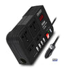 300W Power Inverter Car Charger Adapter, DC to AC Converter. 12V/24V to 110V/220V, for Laptops, Smartphones, and Appliances, Compact and Portable