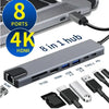 Type C To USB C 4K HDMI Adapter, Ethernet, USB 3.0 – 8-in-1 Dongle