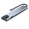 Type C To USB C 4K HDMI Adapter, Ethernet, USB 3.0 – 8-in-1 Dongle