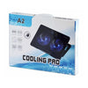 Laptop Cooling Pad with Blue LED Fans & Adjustable Stand – Up to 17 Inch