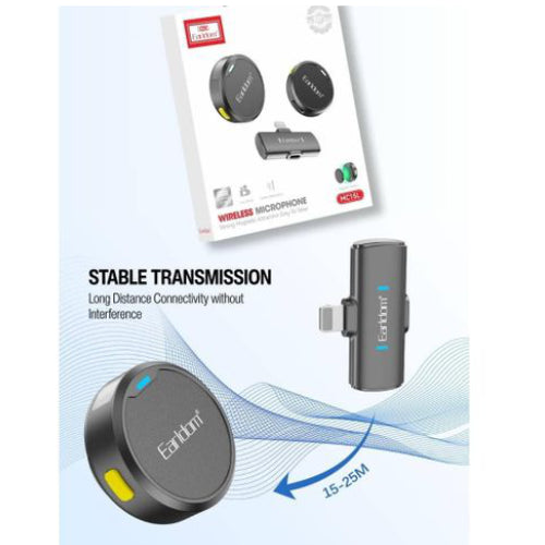 Earldom MC15C Wireless Lavalier Microphone - Button Mic with Noise Reduction Uganda