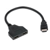 HDMI 1 Male to 2 Female Splitter Cable Adapter – 1080p 3D Switch Cable
