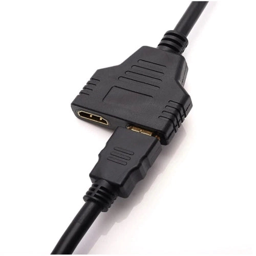 HDMI 1 Male to 2 Female Splitter Cable Adapter – 1080p 3D Switch Cable