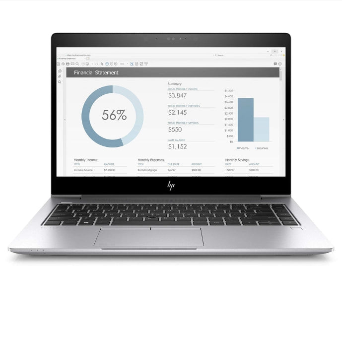Refurbished HP EliteBook 830 G6 – Core i5-8265U, 8GB RAM, 256GB SSD, 13.3" Full HD, Webcam, Windows 11 Pro