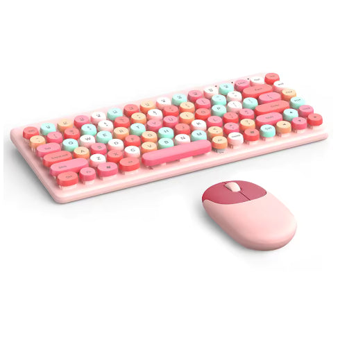 Colorful keyboard and mouse combo