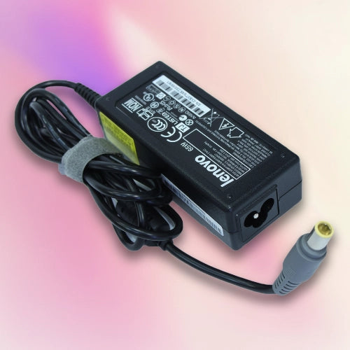 Lenovo Round Pin Laptop Charger 20V 3.25A 65W - Black