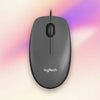 Logitech M100 Full-Size Corded USB Mouse – Charcoal