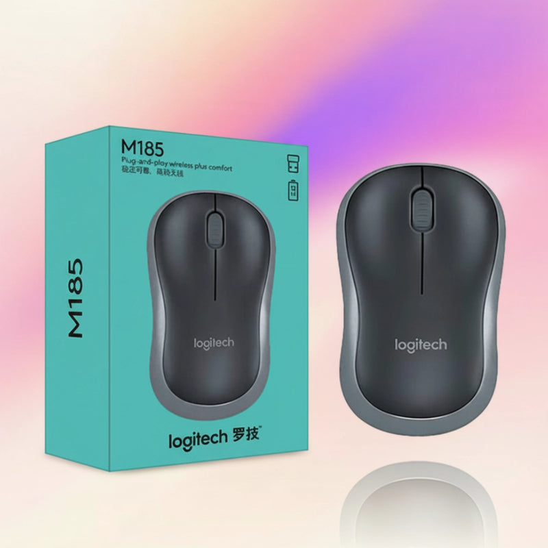 Logitech M185 Wireless Mouse – Swift Grey