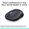 Logitech M185 Wireless Mouse – Swift Grey