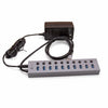 Lenovo Lecoo 10-Port USB 3.0 Hub with Individual Power Switches & Power Adapter