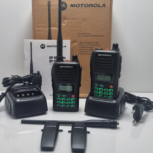 Motorola GP-950 Plus Professional Two-Way Radio Walkie-Talkie | Pair.