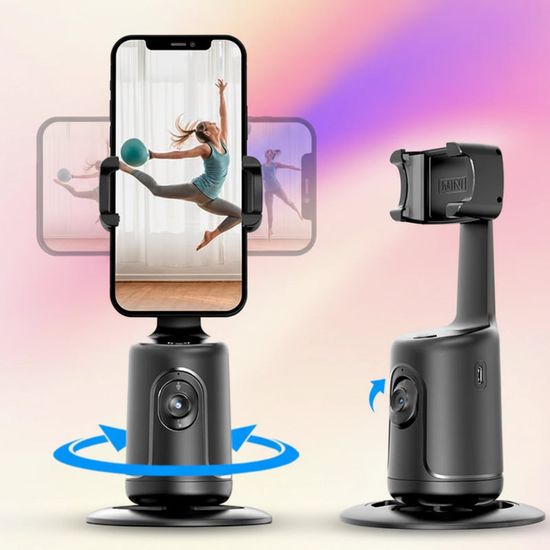 P01 Auto Face Tracking Gimbal Stabilizer | 360° Selfie Stick Phone Tripod