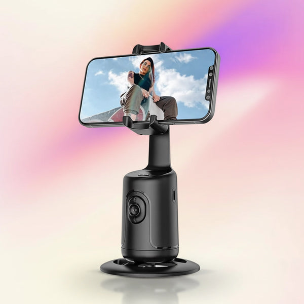 P01 Auto Face Tracking Gimbal Stabilizer | 360° Selfie Stick Phone Tripod