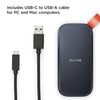 SanDisk 1TB Portable SSD - Up to 800MB/s, USB-C, USB 3.2 Gen 2, Updated Firmware - External Solid State Drive