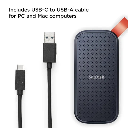 SanDisk 1TB Portable SSD - Up to 800MB/s, USB-C, USB 3.2 Gen 2, Updated Firmware - External Solid State Drive