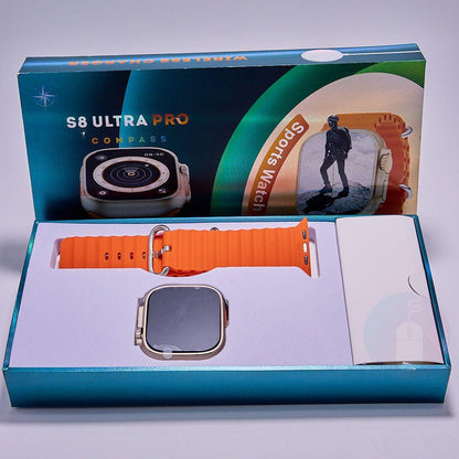 S8 Ultra Pro Smart Watch Series 8 – Full Screen, GPS, Wireless Charging, Calling Function, Android & iOS Compatible