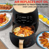 SILVER CREST- Automatic Digital Air Fryer 6 Litres - Black