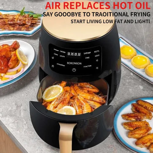 SILVER CREST- Automatic Digital Air Fryer 6 Litres - Black