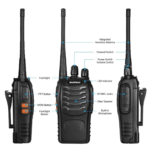 Baofeng BF-888s Walkie Talkie | Long Range | Reliable - communication