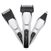 3-in-1 USB Nose Hair Trimmer & Reciprocating Shaver for Men – Nose, Ear & Facial Hair Grooming Kit