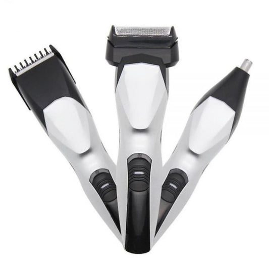 3-in-1 USB Nose Hair Trimmer & Reciprocating Shaver for Men – Grooming Kit for Nose, Ear, and Facial Hair