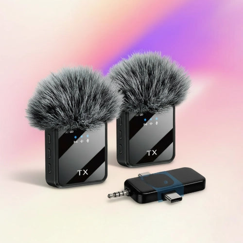 F11-2 Wireless Microphone 3-in-1 Dual TX + USB-C Receiver