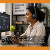 HP DHE-8009 Wired Call Center Headset with Noise-Reducing Microphone