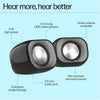 HP DHS-2111 USB Multimedia Stereo Speakers 6W