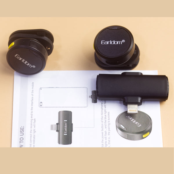 Earldom MC15C Wireless Lavalier Microphone - Button Mic with Noise Reduction Uganda