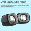 HP DHS-2111 USB Multimedia Stereo Speakers 6W