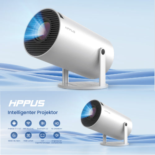 H5-A Pro HD Multimedia Projector - USB Compatible High Dynamic Range Projector with Highlight Coating Lens (White)