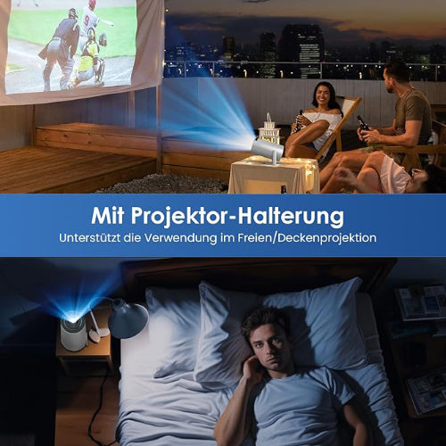 H5-A Pro HD Multimedia Projector - USB Compatible High Dynamic Range Projector with Highlight Coating Lens (White)