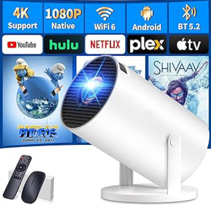H5-A Pro HD Multimedia Projector - USB Compatible High Dynamic Range Projector with Highlight Coating Lens (White)