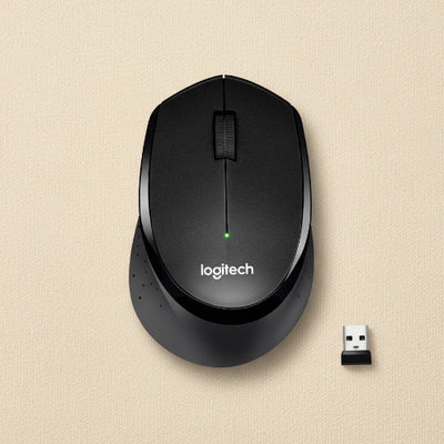 Logitech M330 Silent Plus Wireless Mouse – Quiet Click, 2.4GHz, 1000 DPI