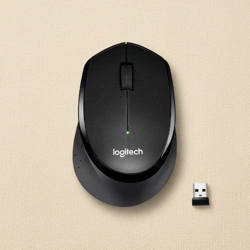 Logitech M330 Silent Plus Wireless Mouse – Quiet Click, 2.4GHz, 1000 DPI