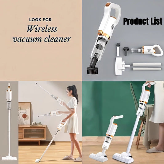 Wireless Vacuum 3 In 1 Wireless Cleaner Stick Vacuum Rechargeable Battery Handheld Vacuums With 8500Pa Powerful Suction